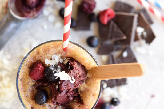 How to Make an Açaí Ice Cream Float